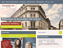 Tablet Screenshot of darmstaedter-hof-centrum.de